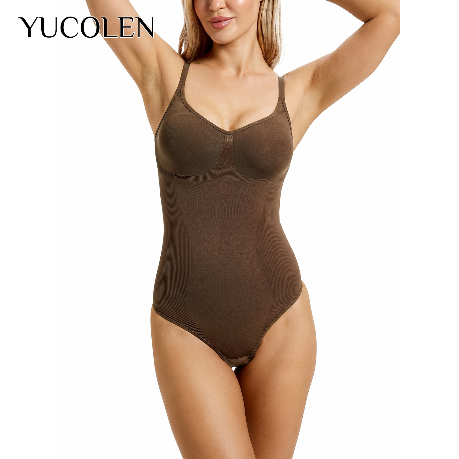 Shapewear Bodysuit Firm - YUCOLEN Damskie body z dekoltem w