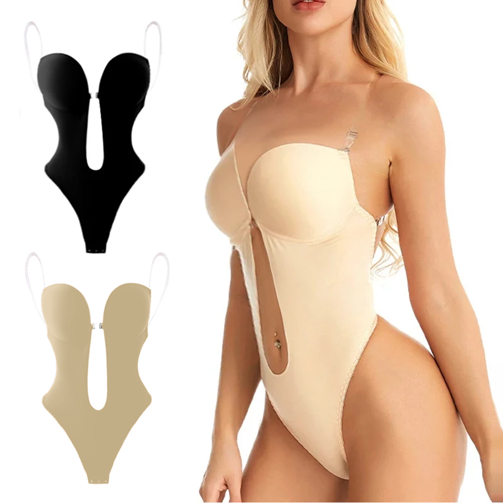 Shapewear Bodysuit Firm - Damskie modelujące body z biustonoszem, bez