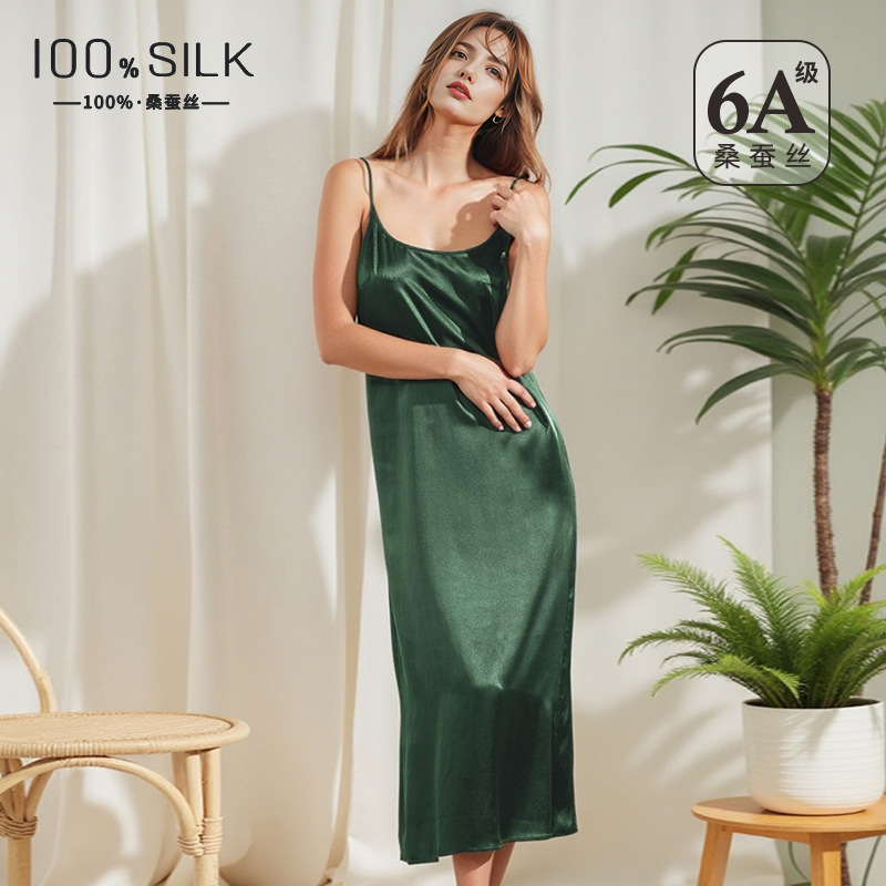 Robe Silk Women - Sukienka na ramiączkach ze 100% jedwabiu