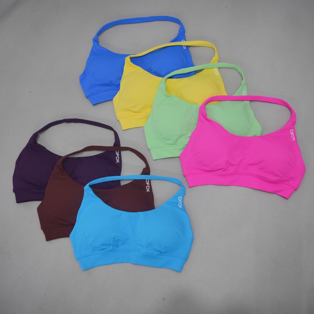 Push Up Bra Padded - Biustonosz sportowy bezszwowy DFDK dla kobiet,