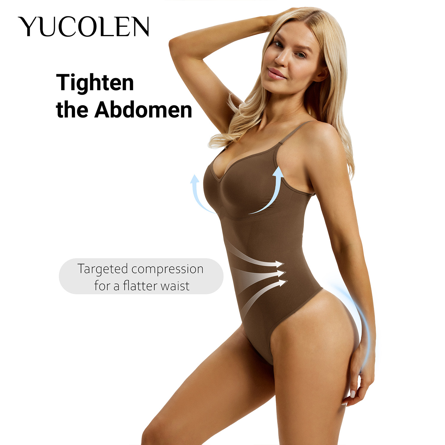 YUCOLEN Damskie body z dekolte – Shapewear Bodysuit Firm recenzja i cena