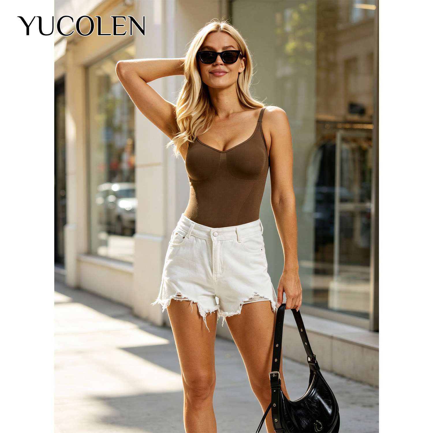 YUCOLEN Damskie body z dekolte – Shapewear Bodysuit Firm recenzja i cena